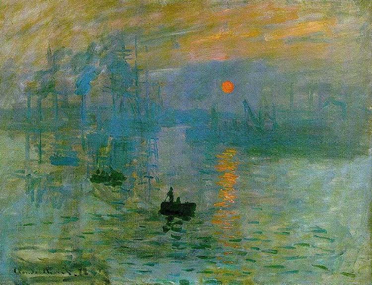 Claude Monet Impression, Sunrise oil painting picture